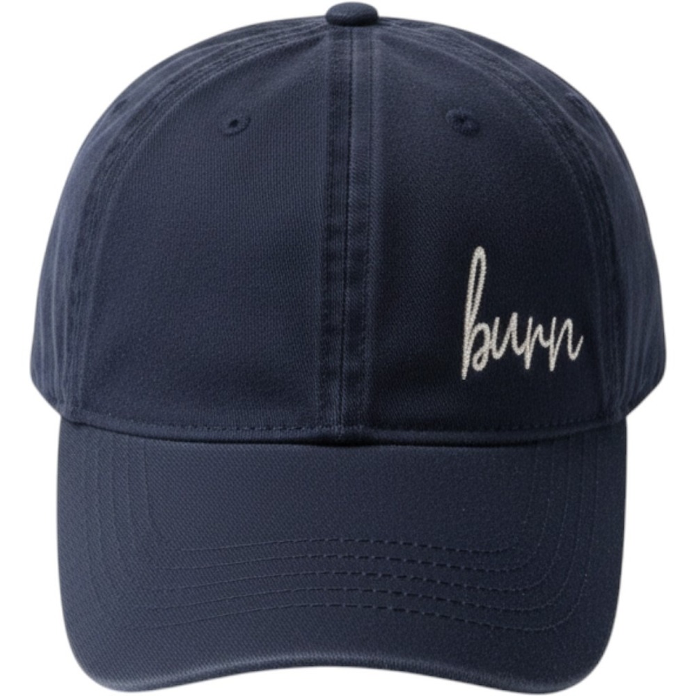 Burn Boot Camp Legacy Baseball Cap Unisex OS Navy Embroidered Adjustable Hat